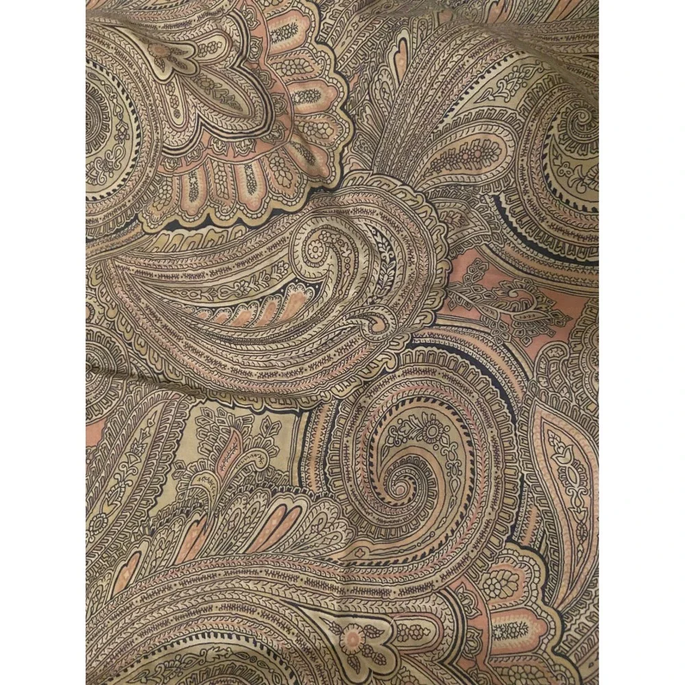 vintage Ralph Lauren fenton Paisley duvet cover 2 shams Pink Queen boho heritage